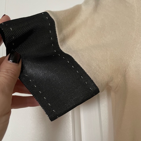 Marc Jacobs Ivory Cashmere Blend Unique Top Sweater XS Short Sleeved - Picture 8 of 10